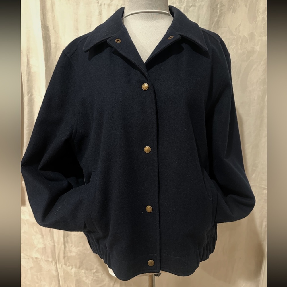 Vintage Pendleton Dark Blue Bomber Jacket